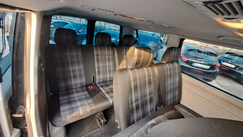 Passenger seats inside the Volkswagen Caravelle